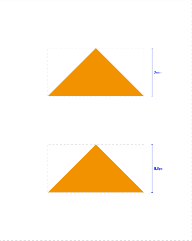 Das Dreieck - Mindesgröße - diemitdemDreieck
